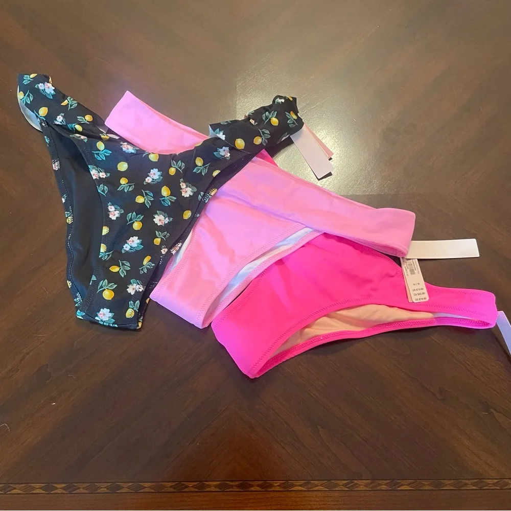 NWT Lot of 3 Victoria’s Secret Swim Bikini Bottoms - Picture 1 of 10